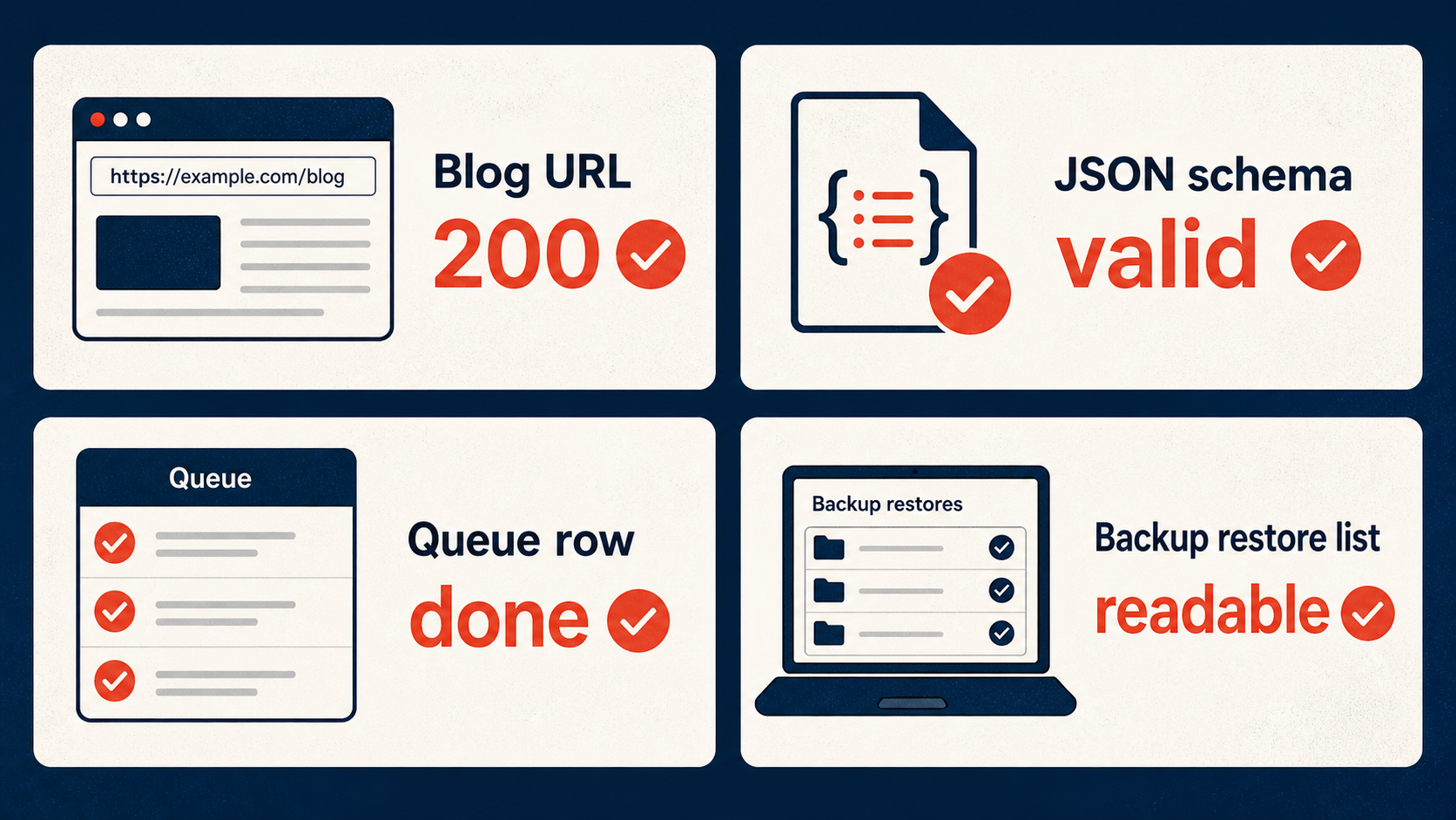Domain checks for scheduled jobs