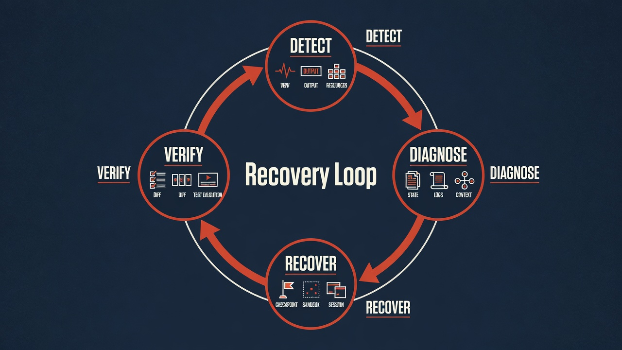 Recovery loop with four stations