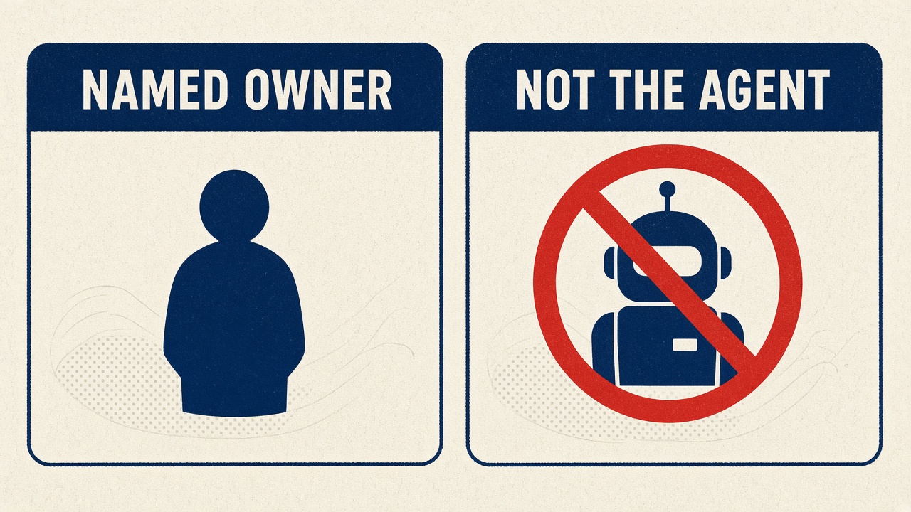 Named owner, not the agent