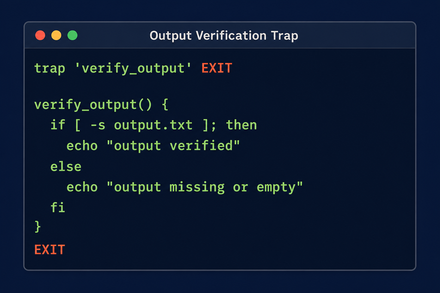 The output verification trap