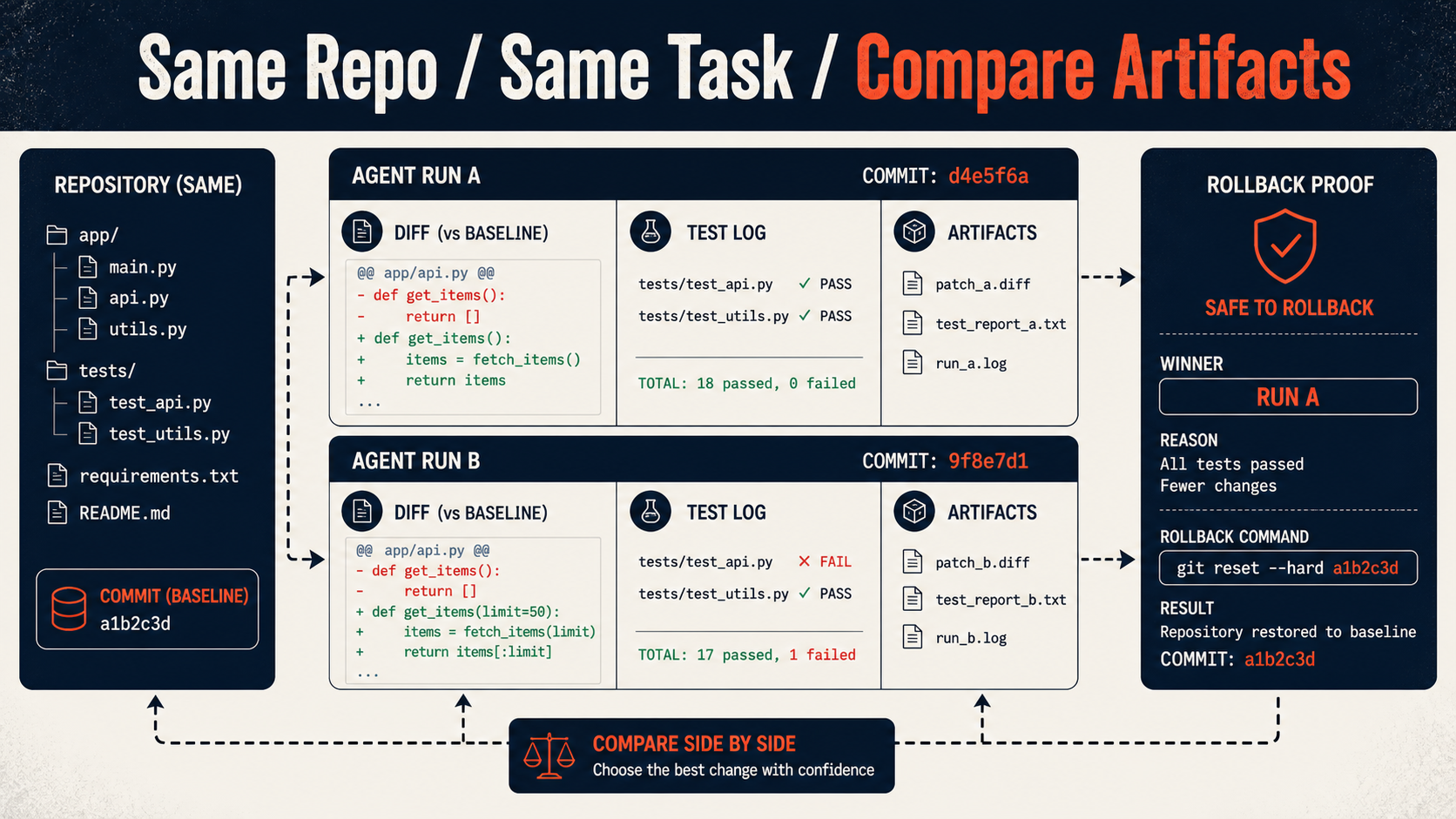 Grok 4.5 coding-agent run comparison